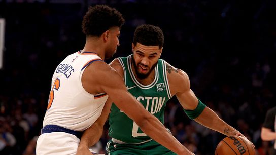 Final: Celtics 108, Knicks 104 - Tatum huge early, Porzingis closes things out taken at BSJ Headquarters (Celtics)